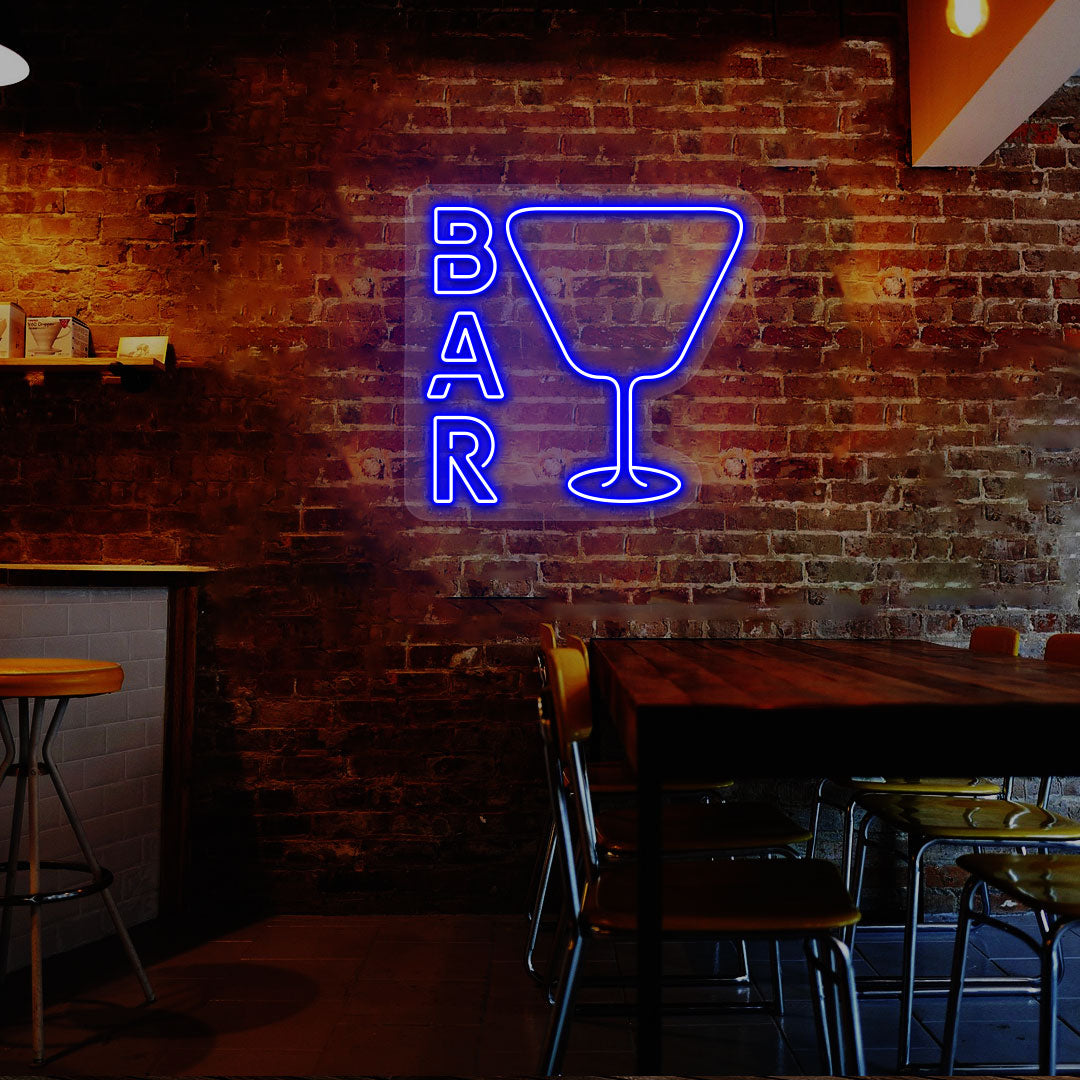 Bar and Glass Neon Sign image 3