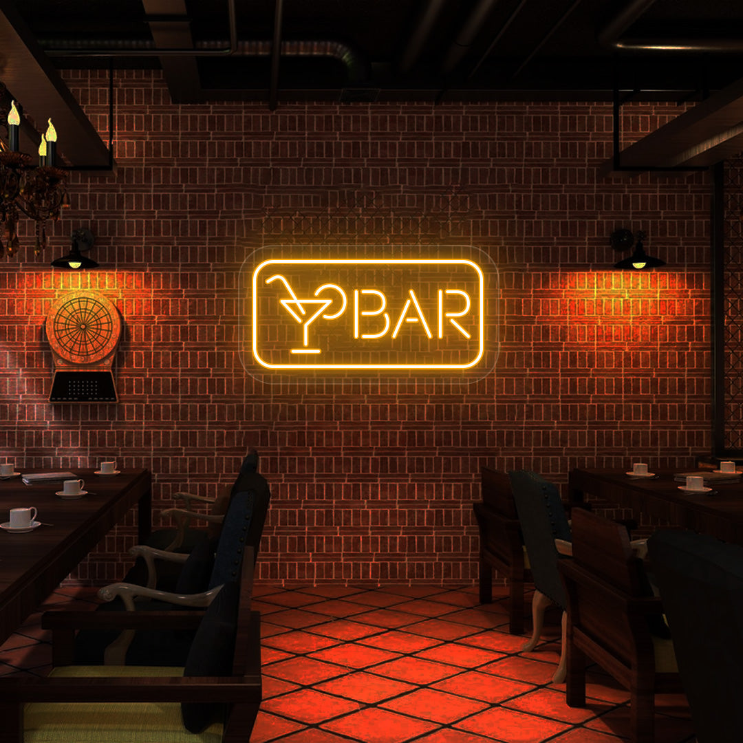 Cocktail Glass Bar Neon Sign image 2